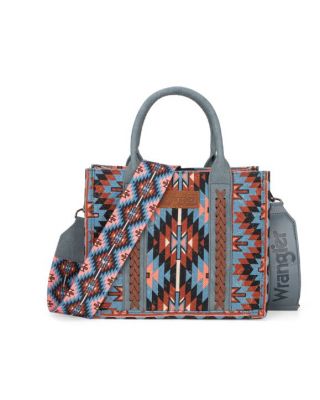 WG2213-8120S NV Wrangler Southwestern Pattern Dual Sided Print -Tote/Crossbody 