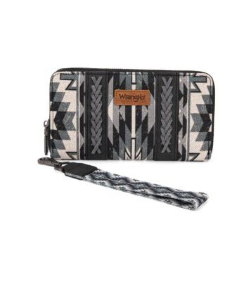 WG2213-W006 BK Wrangler Southwestern Art Print Wallet