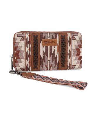 WG2213-W006 BR Wrangler Southwestern Art Print Wallet