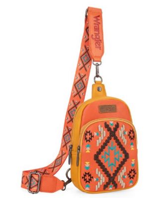 WG2214-210 OR Wrangler Southwestern Embroidered Sling Bag 