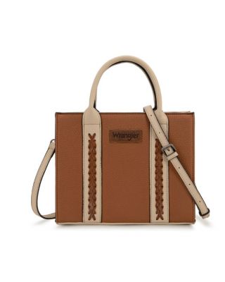 WG225-8120 BR Wrangler Whipstitch Tote/Crossbody