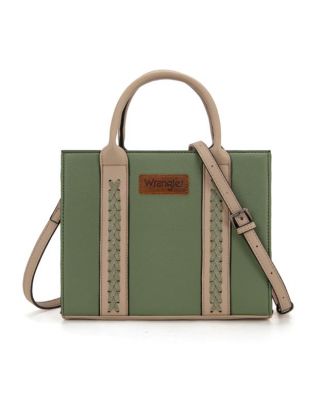 WG225-8120 GN Wrangler Whipstitch Tote/Crossbody