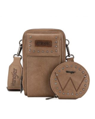 WG48S-270 KH Wrangler Crossbody Cell Phone Purse 2 with Coin Pouch 