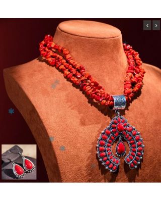 WJ-1005 WN Rustic Couture Jewelry Sets Bohemian Pendant Necklace Earrings