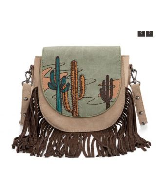 MW1309-8360 GN Montana West Embroidered Collection Crossbody Bag