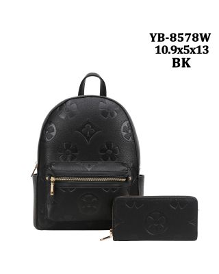 YB-8578W BK BACKPACK WITH WALLET
