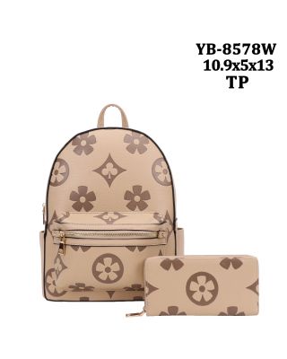 YB-8578W TP BACKPACK WITH WALLET