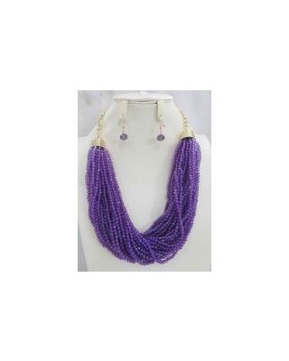 YNE4068 PP  BEAD NECKLACE SETS