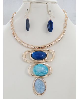 YNE5276BL NECKLACE SET