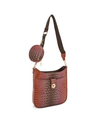 ZZS-20478 CF/CF CROCO BAG WITH COIN CASE