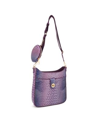 ZZS-20478 PP/PP CROCO BAG WITH COIN CASE