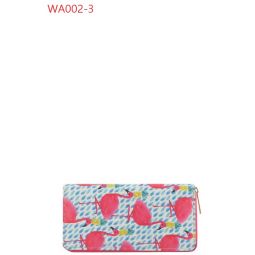 FASHION DIGITAL PRINTED SINGLE METAL ZIPPER WALLET