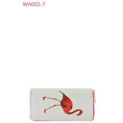 FASHION DIGITAL PRINTED SINGLE METAL ZIPPER WALLET