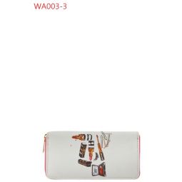 FASHION DIGITAL PRINTED SINGLE METAL ZIPPER WALLET