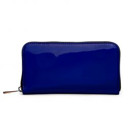 HAR4 5064S-R.BLUE Hologram Zip Around Wallet with Rainbow Zipper